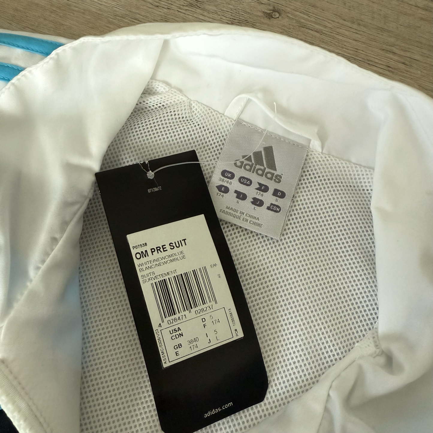 Olympique Marseille Adidas Trainingsjacke (S)